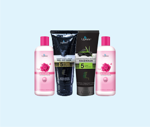 Peel of Mask 1 + Rose Water 2 + Charcoal Face Wash 1