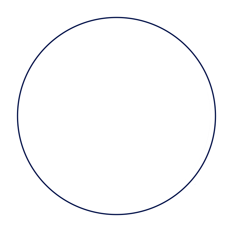 blue header circle